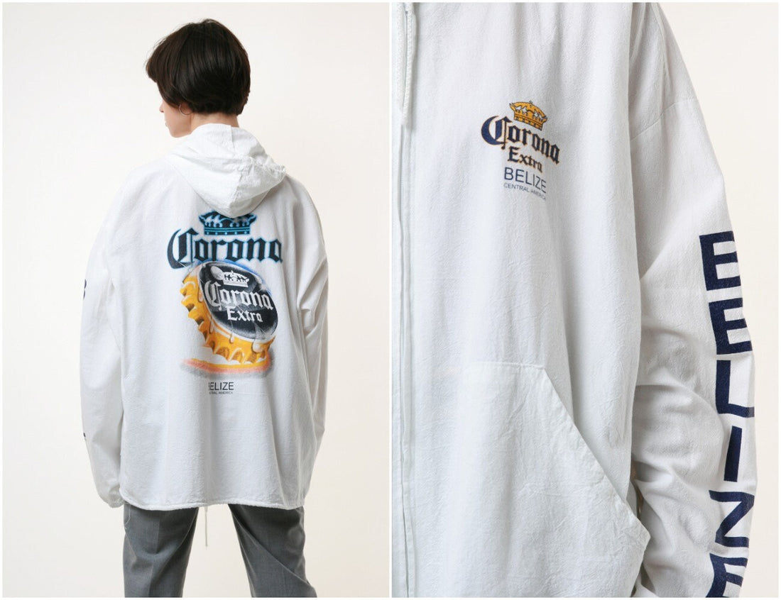 Cotton 90s Vintage CORONA Full Zipped Jacket Outwear 17653