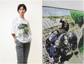 Cotton Triumph Rare 90s Vintage White Graphic Print Moto Bike T-shirt 17658