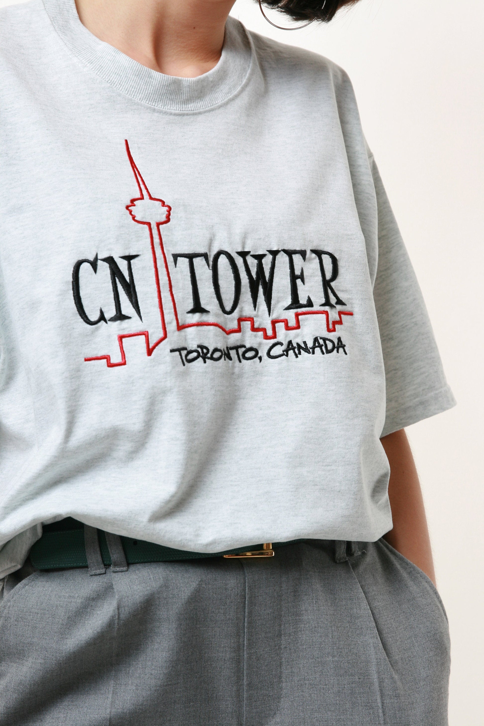 90s Canada Graphic Embrodered Vintage Cotton T-shirt 17830