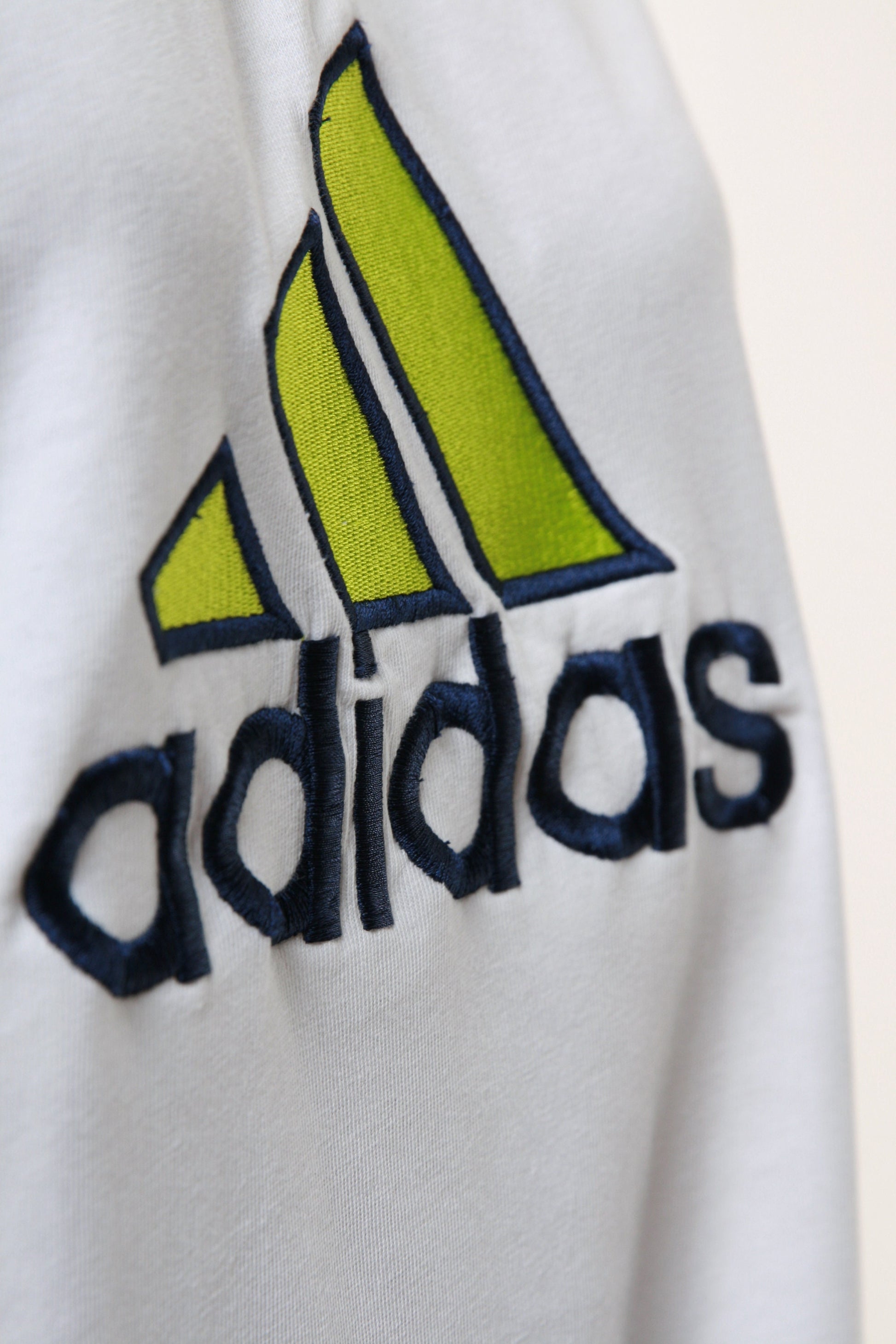 ADIDAS Logo Embroidered Vintage Cotton T-shirt 17838