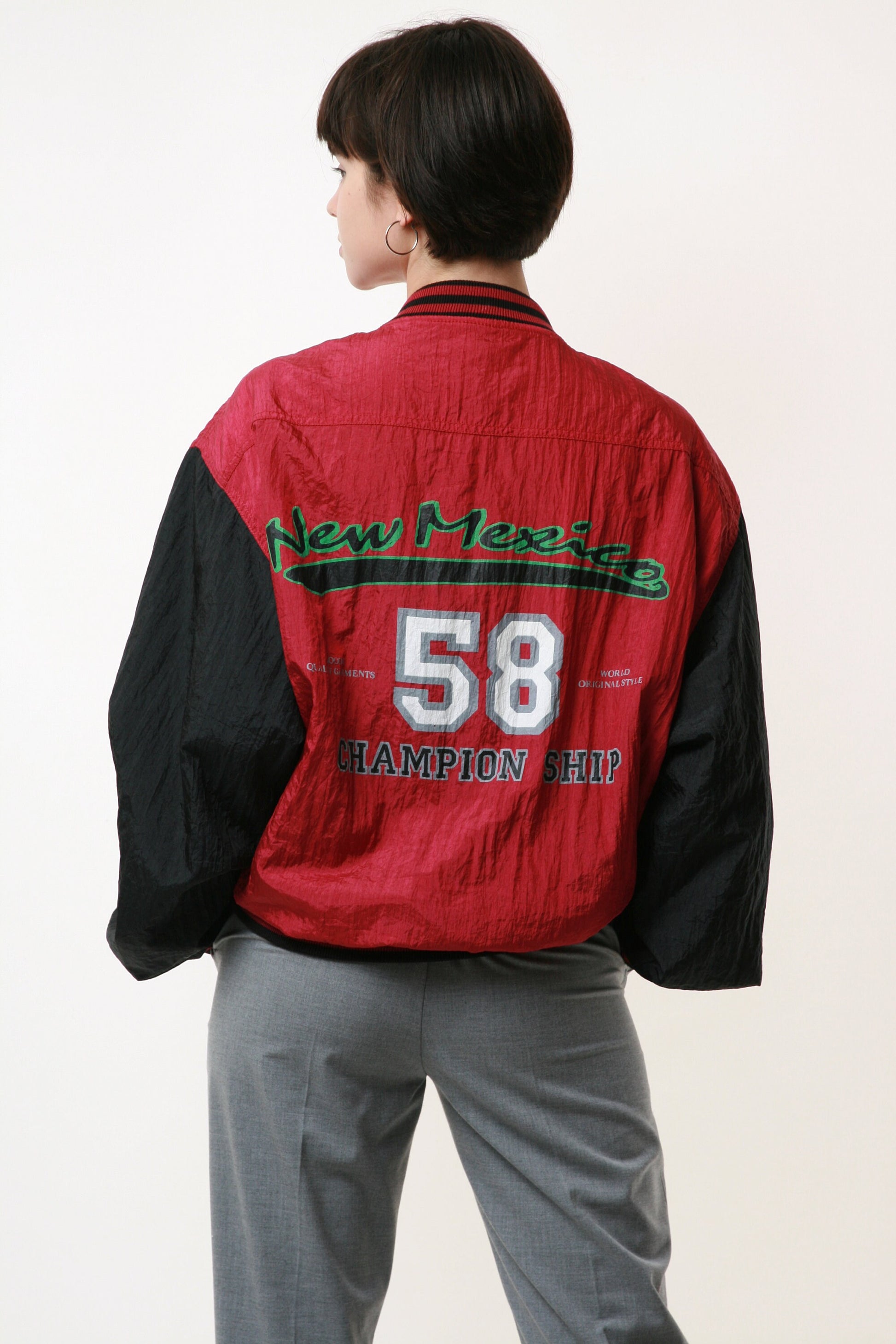 NEW MEXICO 90s Vintage Oldschool Shell Bomber Jacket 17505