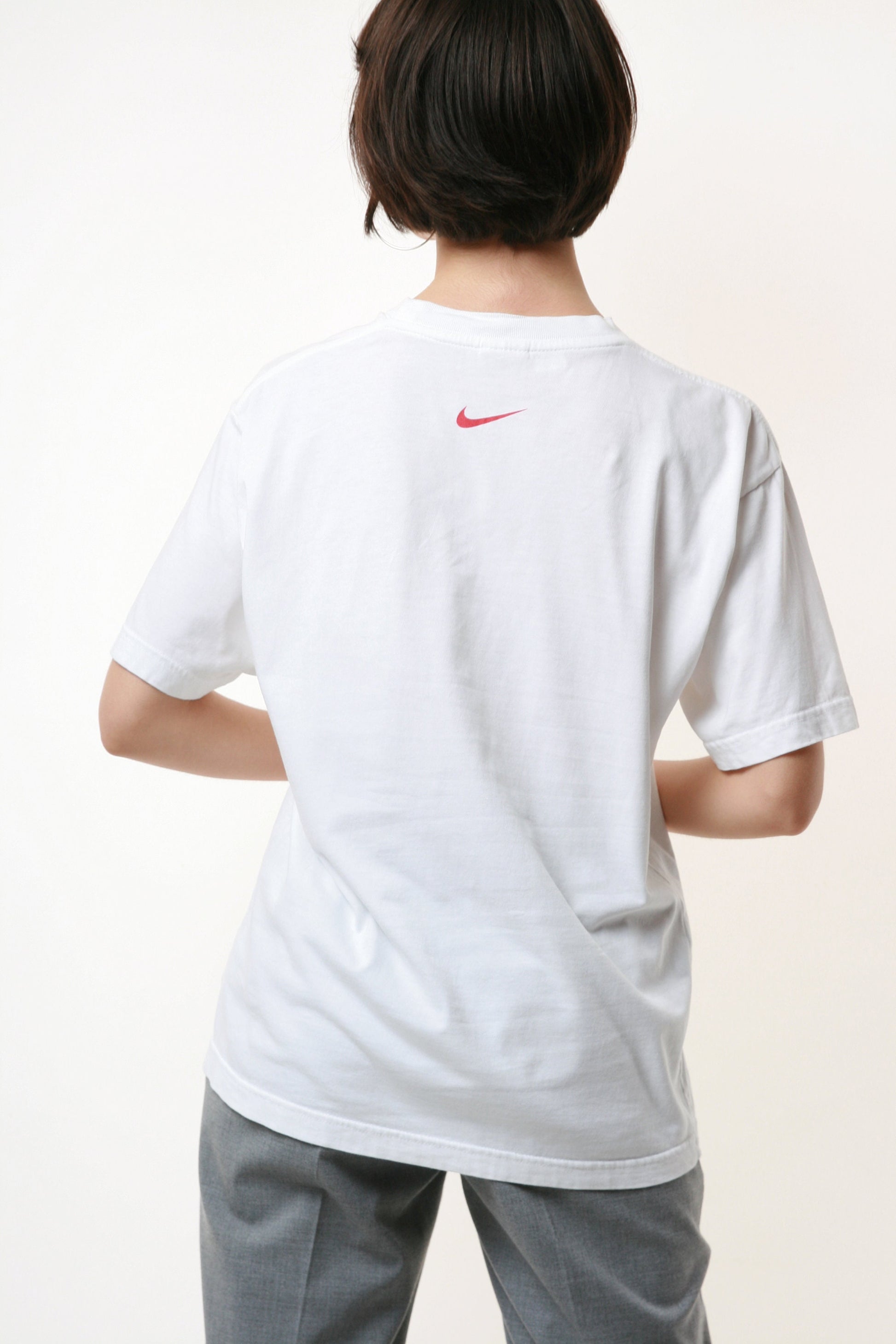 NIKE Tennis Camp Vintage White Cotton T-shirt 17807