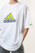 ADIDAS Logo Embroidered Vintage Cotton T-shirt 17838