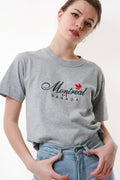 90s Embroidered Montreal Canada Vintage Cotton T-shirt 16727