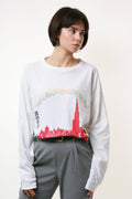 ADIDAS Marathon Vintage Graphic Print White Sweatshirt 17878