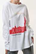 ADIDAS Marathon Vintage Graphic Print White Sweatshirt 17878