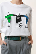 SWITCHER Football Graphic Print Vintage T-shirt 17887