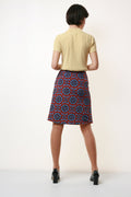 90s Retro Vintage Vtg Rare Gianni Versace High Waist Floral Print Pencil Mini Skirt Woman Grunge Skirt 1969 Size S