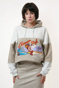 CHEWAN STYLE Oldschool Skiing Graphic Print Hoodie 18052