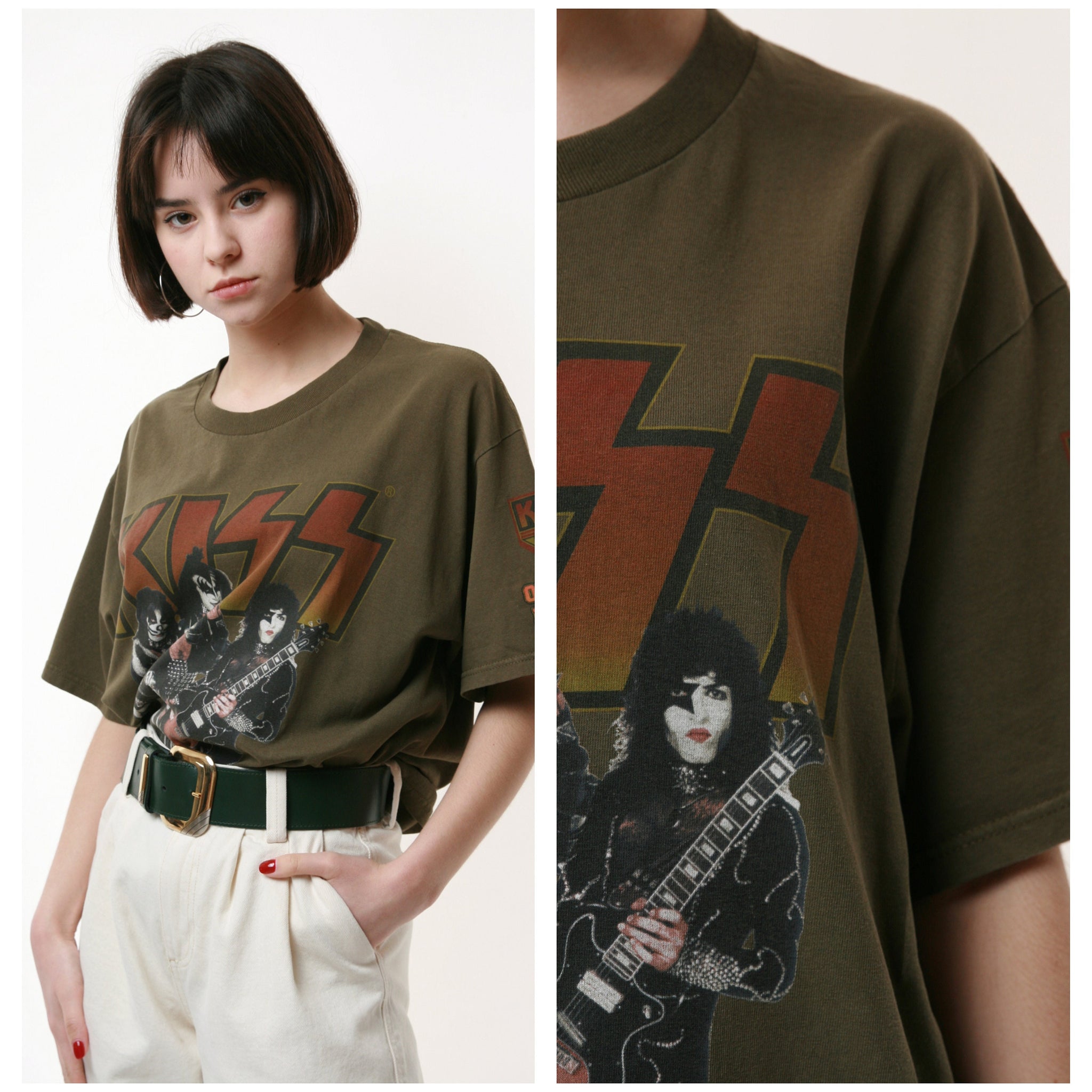 90s Vintage Vtg Rare KISS ARMY Graphic Vintage Cotton T-shirt 16957