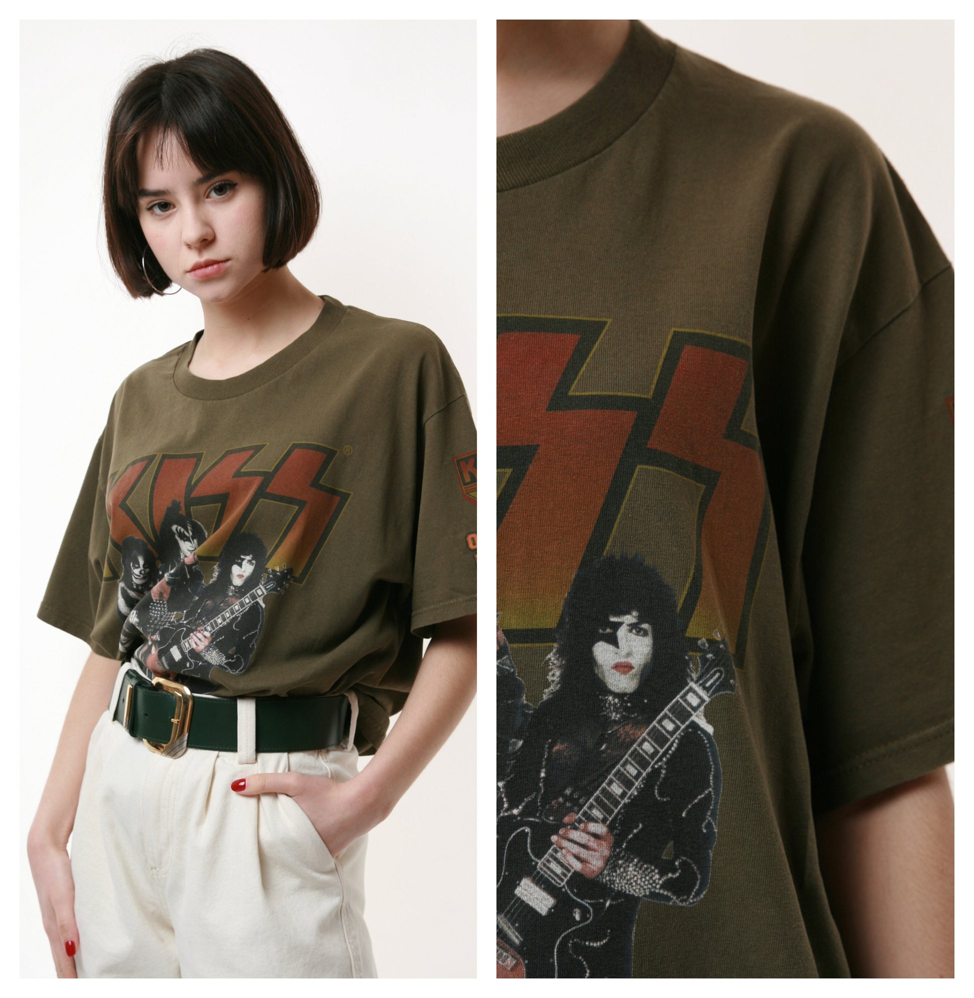 90s Vintage Vtg Rare KISS ARMY Graphic Vintage Cotton T-shirt 16957