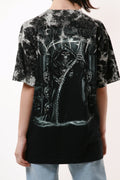 90s Vintage Oldschool Skeleton Graphic Cotton Mens Style Oversized Short Sleeve T-Shirt 16416