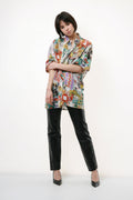 SCHILD Cotton Abstract Pattern 90s Vintage Shirt 18112