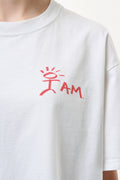 90s IAM Vintage Graphic Print White Tee Shirt T-shirt 18205