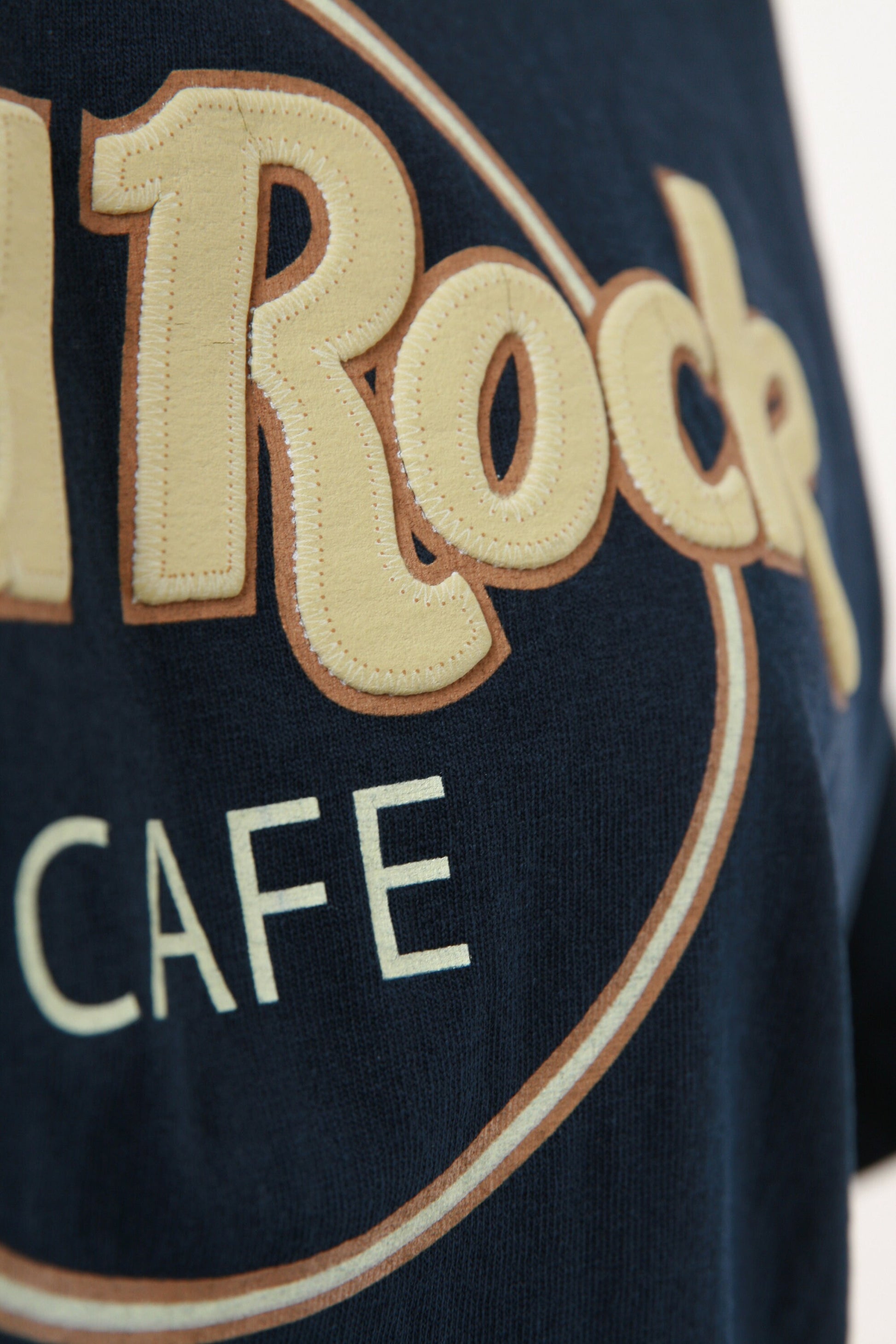 HARD ROCK CAFE New York Vintage Oldschool Graphic Print Blue Mens Clothing Logo Short Sleeves Tee Shirt T-shirt 18249