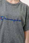 CHAMPION Vintage Gray Logo Cotton T-shirt 18164