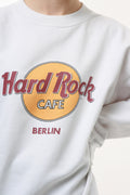 HARD ROCK CAFE Oldschool Graphic Print White Logo Sweatshirt 18176