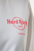 90s Hard Rock Cafe TORONTO Vintage Oldschool Graphic Print Abstract Pattern Logo Short Sleeves Girlfriend Gift Present T-shirt 16989