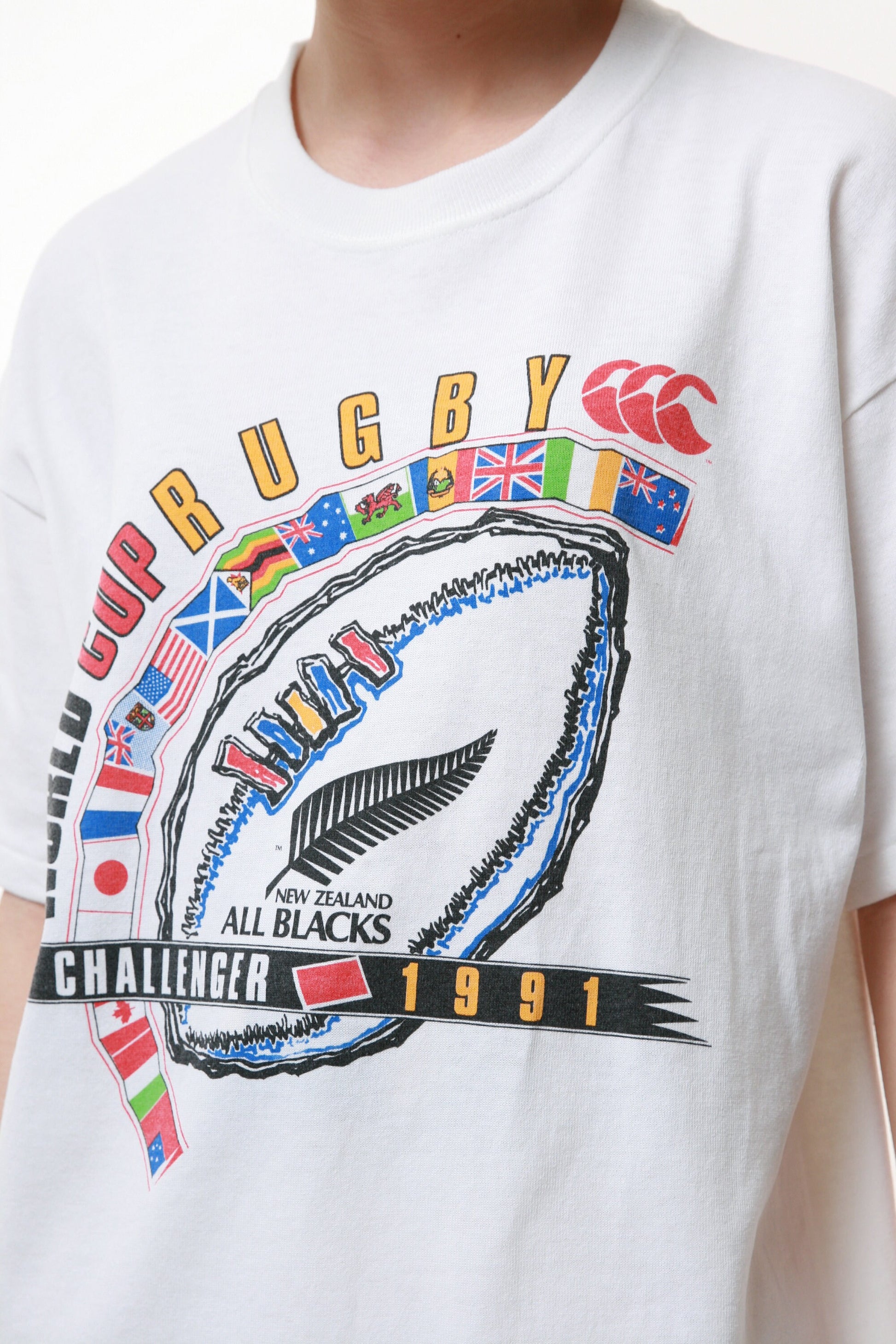 90s CANTERBURY of New Zealand Vintage Oldschool Graphic Print Woman Clothing Logo Short Sleeves Girlfriend Gift Present T-shirt 17263