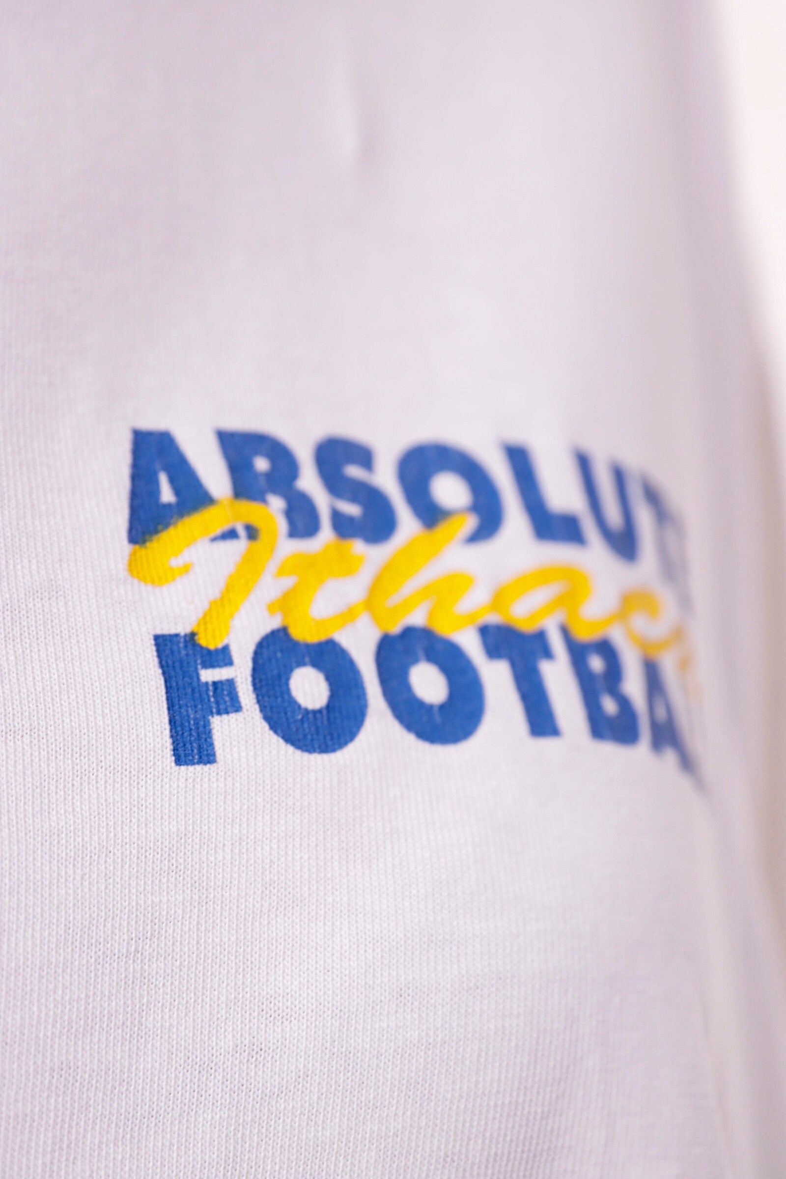 Cotton 90s ABSOLUTE FOOTBALL Vintage Oldschool Graphic Print Mens Clothing Logo Short Sleeves Girlfriend Gift Present T-shirt 17367