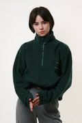 90s Vintage Fleece 1/4 Zip Outwear Outdoor Top Jumper Vintage Oldschool Woman Outwear Clothing Logo Jumper Girlfriend Gift 17899