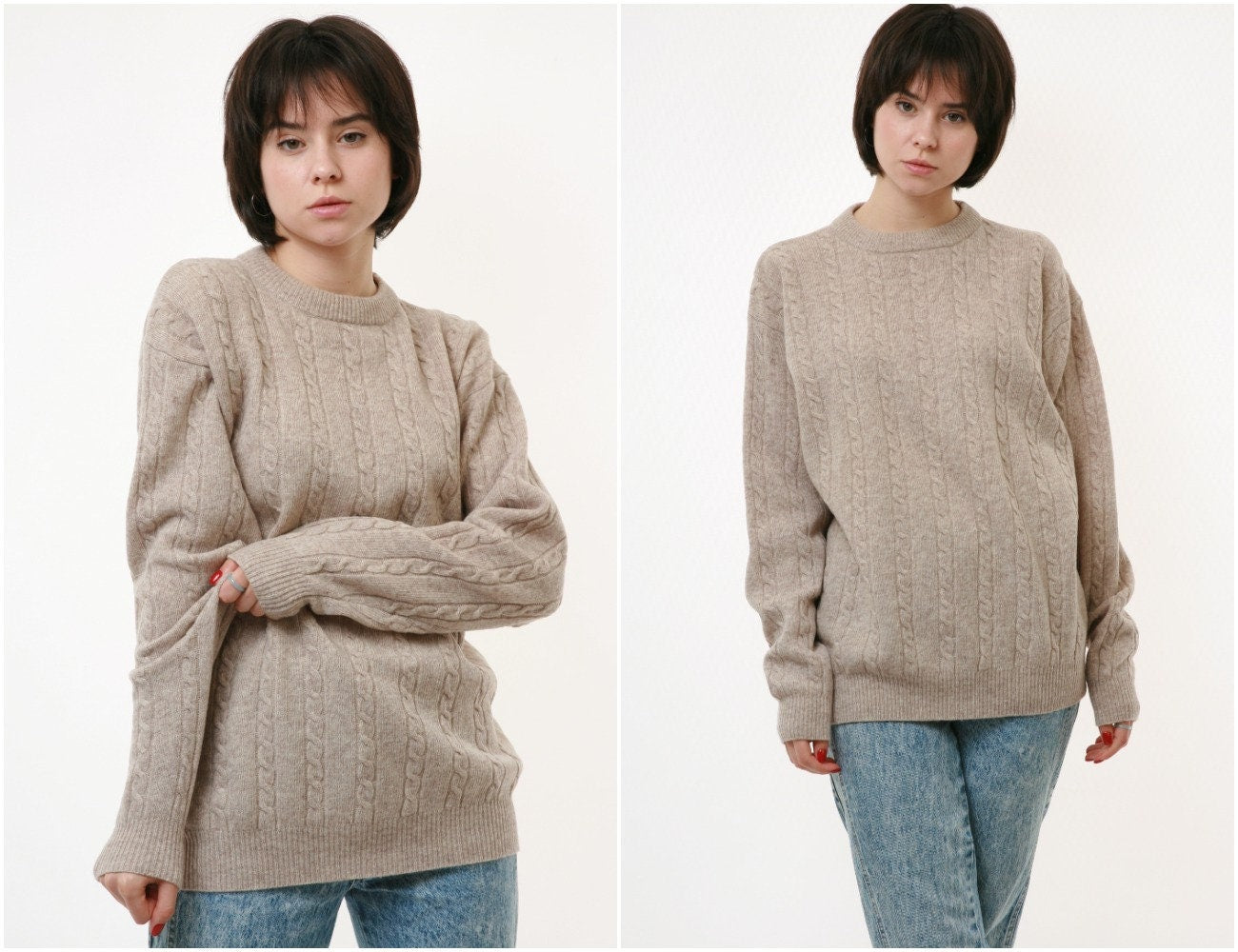 100% Wool VINCI COLLECTION Vintage Top Sweater Jumper Mens Clothing Girlfriend Gift Present 18513