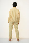 80s Vintage Vtg Rare Yellow Shell Jacket and Trousers Sportswear Suit 3066 Size S M Girlfrieng Gift Present