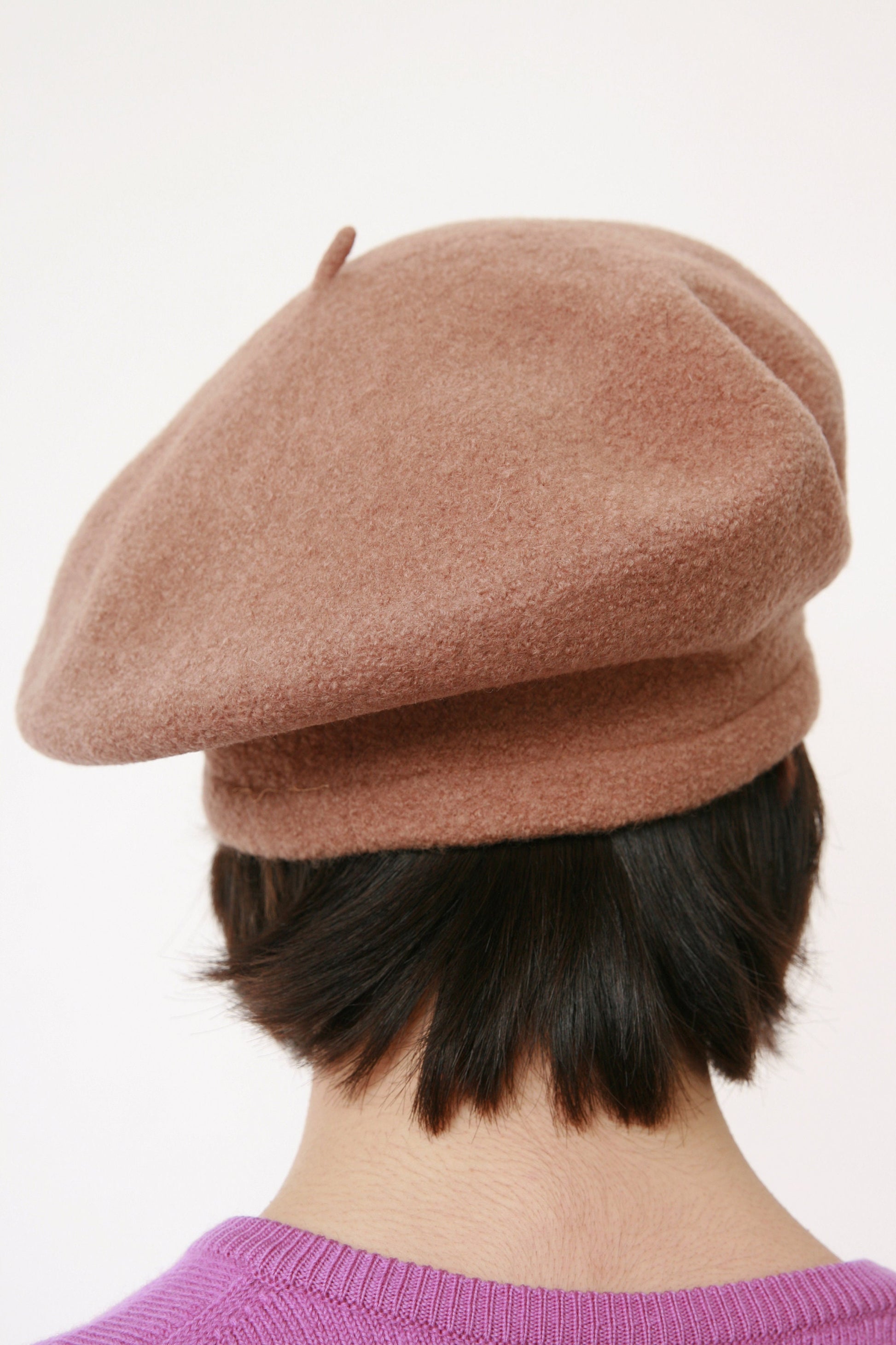 60s Vintage Style Woman Retro 90% Wool Hat 3368/ Vintage Woman Beige Camel Beret/ Retro Woman Camel Beret size Small