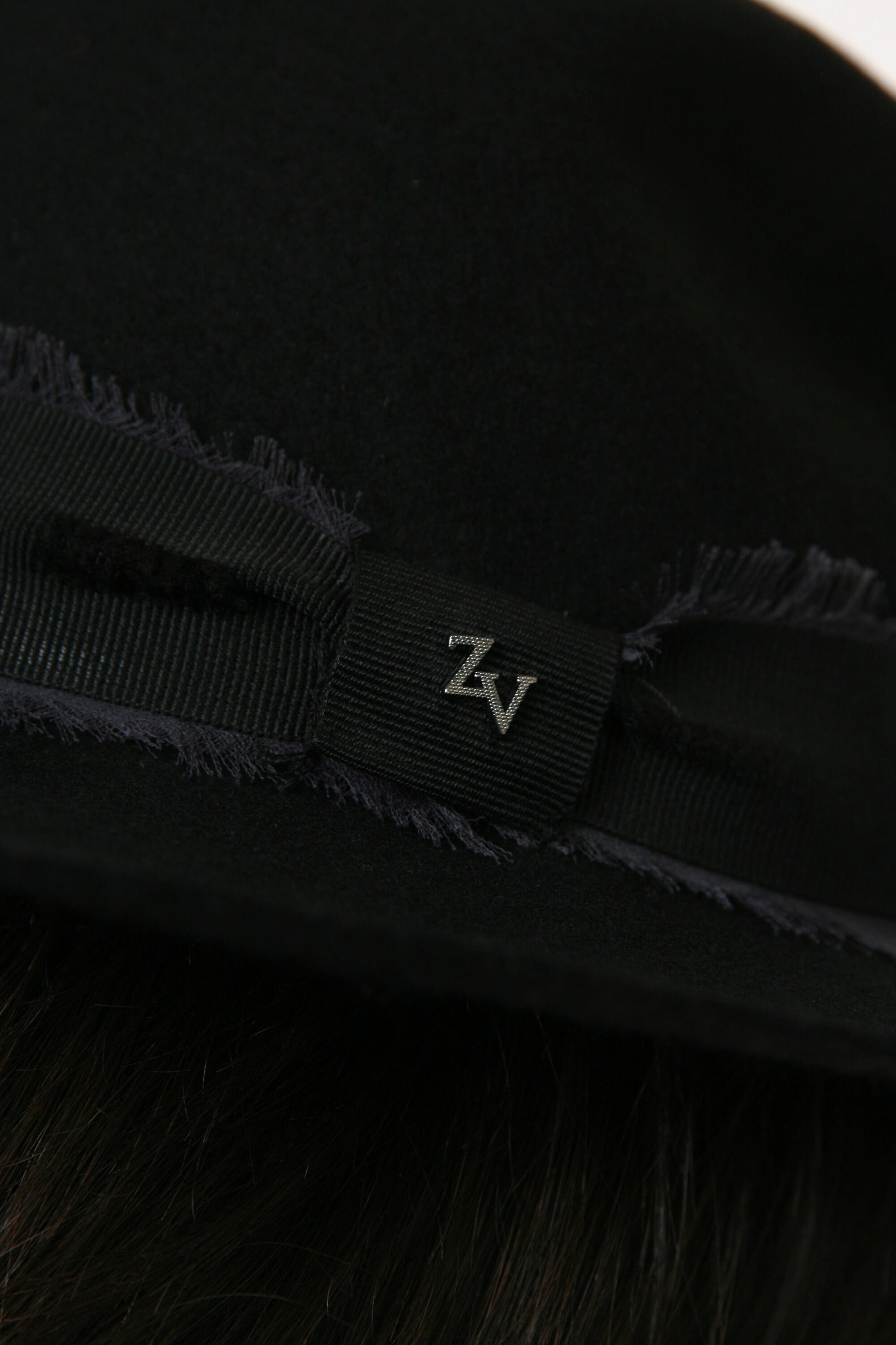 Woman Zadig and Voltaire 100% Wool Hat size Small 3376/ Woman Fedora Wool Hat/ Black Hat size Small