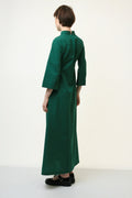 80s Vintage Vtg Rare Evening Green Maxi Long Sleeves Bohemian Evening Dress 3968 Girlfriend Gift Size S/ 80s Vintage Maxi Evening Dress