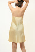 80s Vintage PALMERS 100% SILK Natural Night Slipping Mini Dress 4531/ Sleeveless Night Gowns Dress