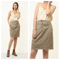 90s Vintage Max Mara High Waisted Beige Mini Skirt 4585/ Vintage Woman Max Mara Beige Skirt/ Vintage Max Mara/ Vintage Woman Clothing