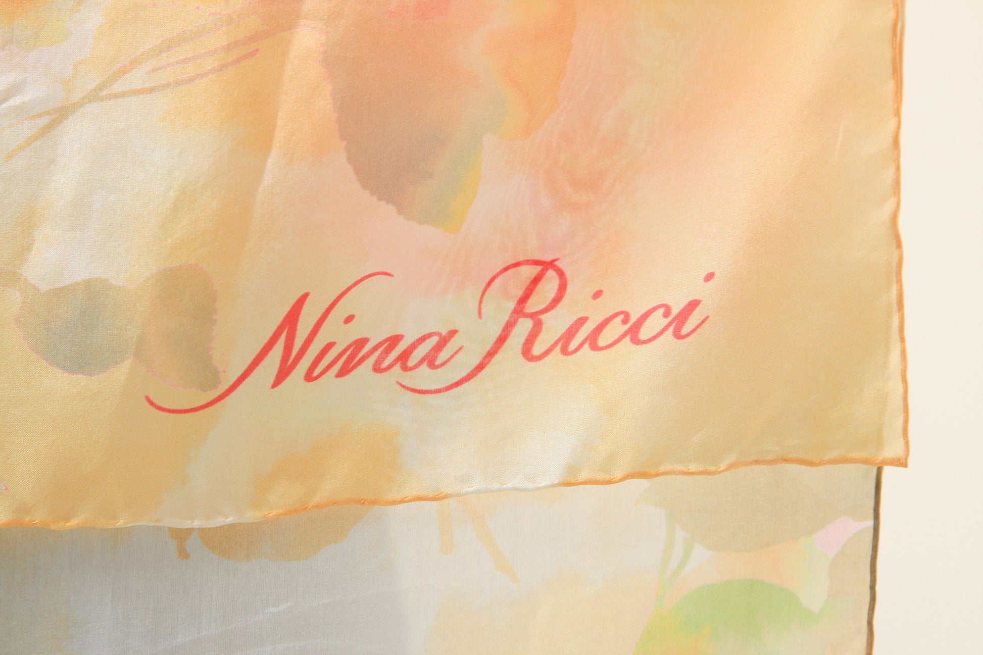 80s Vintage Nina Ricci Scarf 4567/ Vintage Woman Nina Ricci/ Nina Ricci Woman Vintage Accessories/ Vintage Woman Accessori Silk Scarf