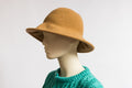 90s Vintage Woman Retro Fedora 100% Wool Hat size M Medium 4905/ Retro Woman Fedora Wool Hat/ Vintage Woman Camel Hat size M Medium