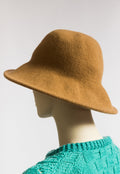 90s Vintage Woman Retro Fedora 100% Wool Hat size M Medium 4905/ Retro Woman Fedora Wool Hat/ Vintage Woman Camel Hat size M Medium