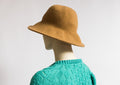 90s Vintage Woman Retro Fedora 100% Wool Hat size M Medium 4905/ Retro Woman Fedora Wool Hat/ Vintage Woman Camel Hat size M Medium