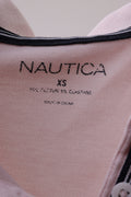 Vintage Woman Nautica Pink Classic Short Sleeve Polo Tshirt size S Small 4967/ Vintage Woman Polo Tshirt/ Vintage Woman Clothing