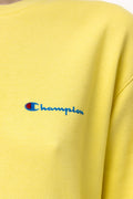 Vintage 90's Champion Small Logo Sweatshirt Plain Sportswear Jumper Cahmpion Pullover Crewneck Sweater Yellow Size Small