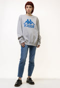 Vintage 90's KAPPA BIG Logo Sweatshirt Plain Sportswear Jumper Pullover Crewneck Sweater Beige Size Large