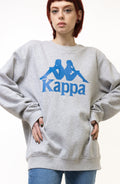 Vintage 90's KAPPA BIG Logo Sweatshirt Plain Sportswear Jumper Pullover Crewneck Sweater Beige Size Large