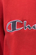 Vintage 90's Champion Big Logo Sweatshirt Plain Sportswear Jumper Cahmpion Pullover Crewneck Sweater Red Size Large