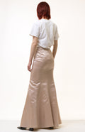 80s Vintage Woman Beige A Line Midi Skirt size Small/ Vintage Woman Maxi Long Skirt/ Vintage Woman Midi Skirt/ Vintage Clothing