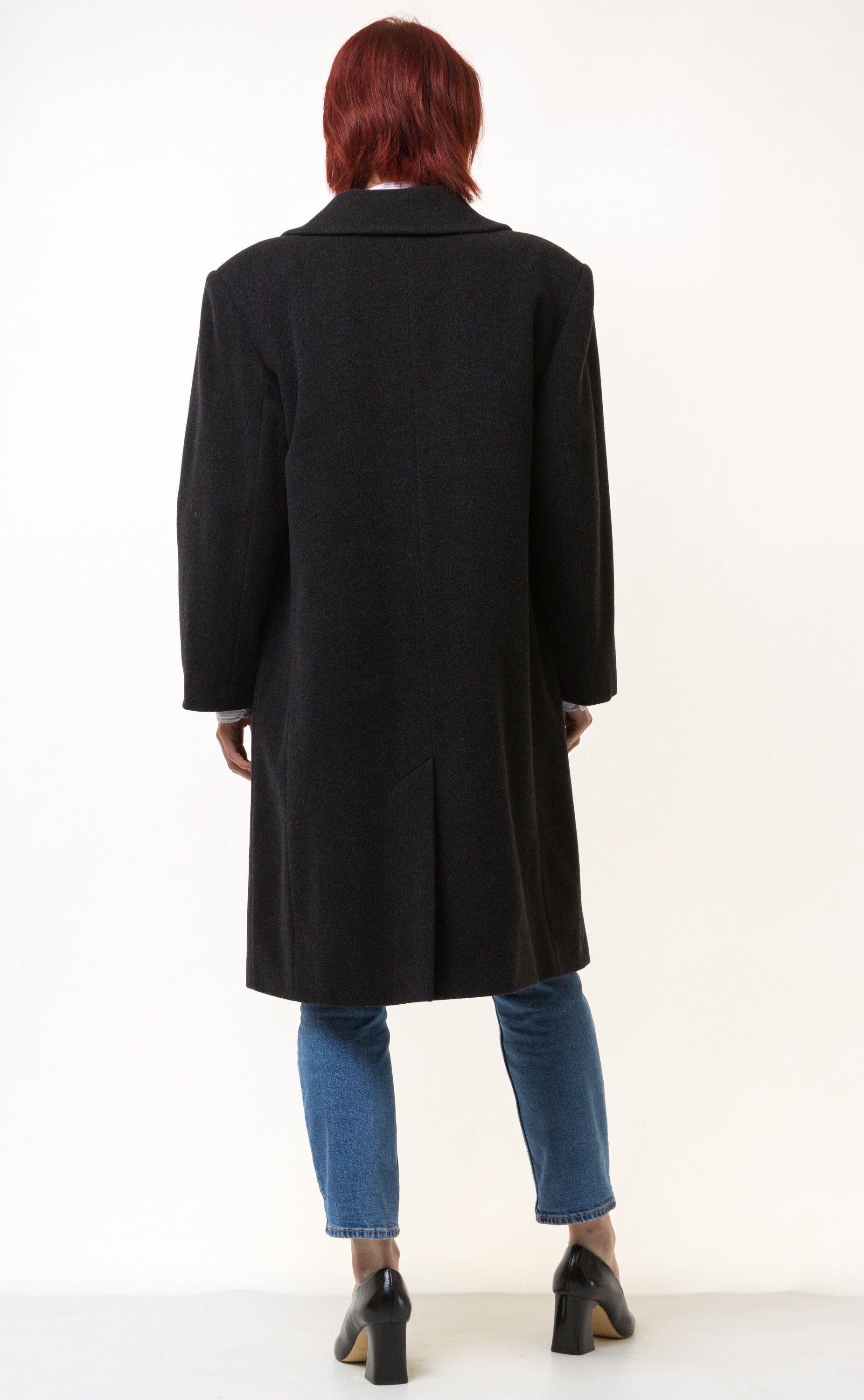 80s Woman Lambswool Cashmere Coat Women Vintage 80s winter coat long wool coat outerwear maxi winter coat vintage clothing size Medium