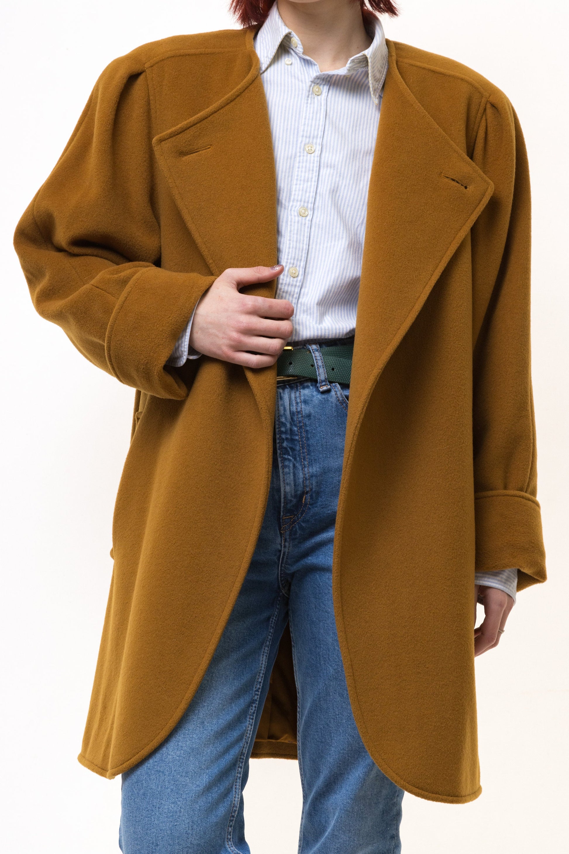 80s Woman Lambswool Cashmere Coat Women Vintage 80s winter coat long wool coat outerwear midi fall coat vintage clothing size Small