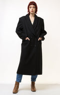 80s Woman Lambswool Coat Women Vintage 80s winter coat long wool coat outerwear maxi winter coat vintage clothing size Medium