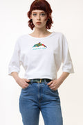 90s Vintage I Puerto Rico Graphic T Shirt - Women's XL | Vintage White Graphic Print Tee 5347