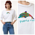 90s Vintage I Puerto Rico Graphic T Shirt - Women's XL | Vintage White Graphic Print Tee 5347