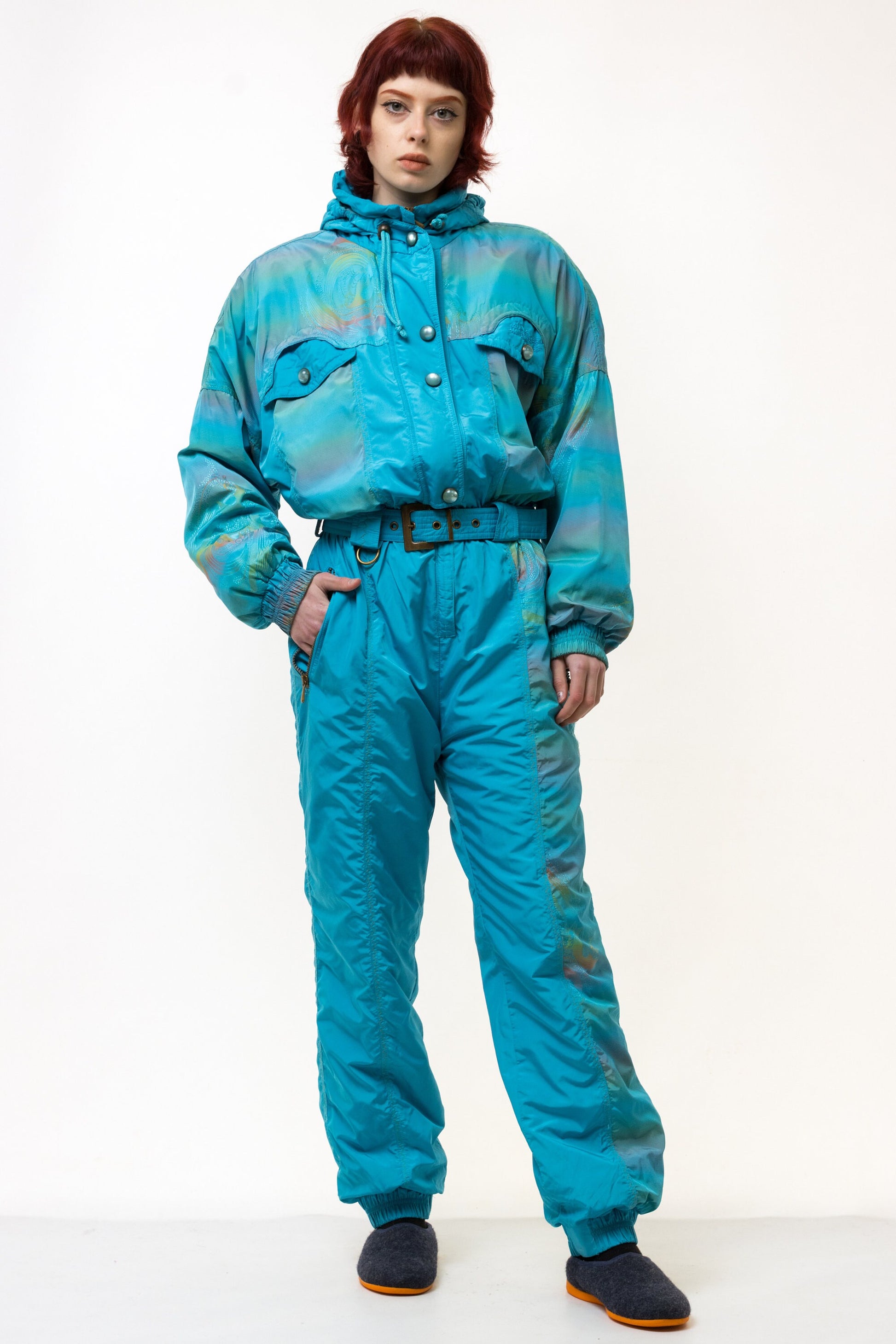 Overall Blue Ski Suit M Womens Ski Suit Womens Clothing Vintage One Piece Skiing Clothing Vintage Skiing Tracksuit Winter Snowsuit