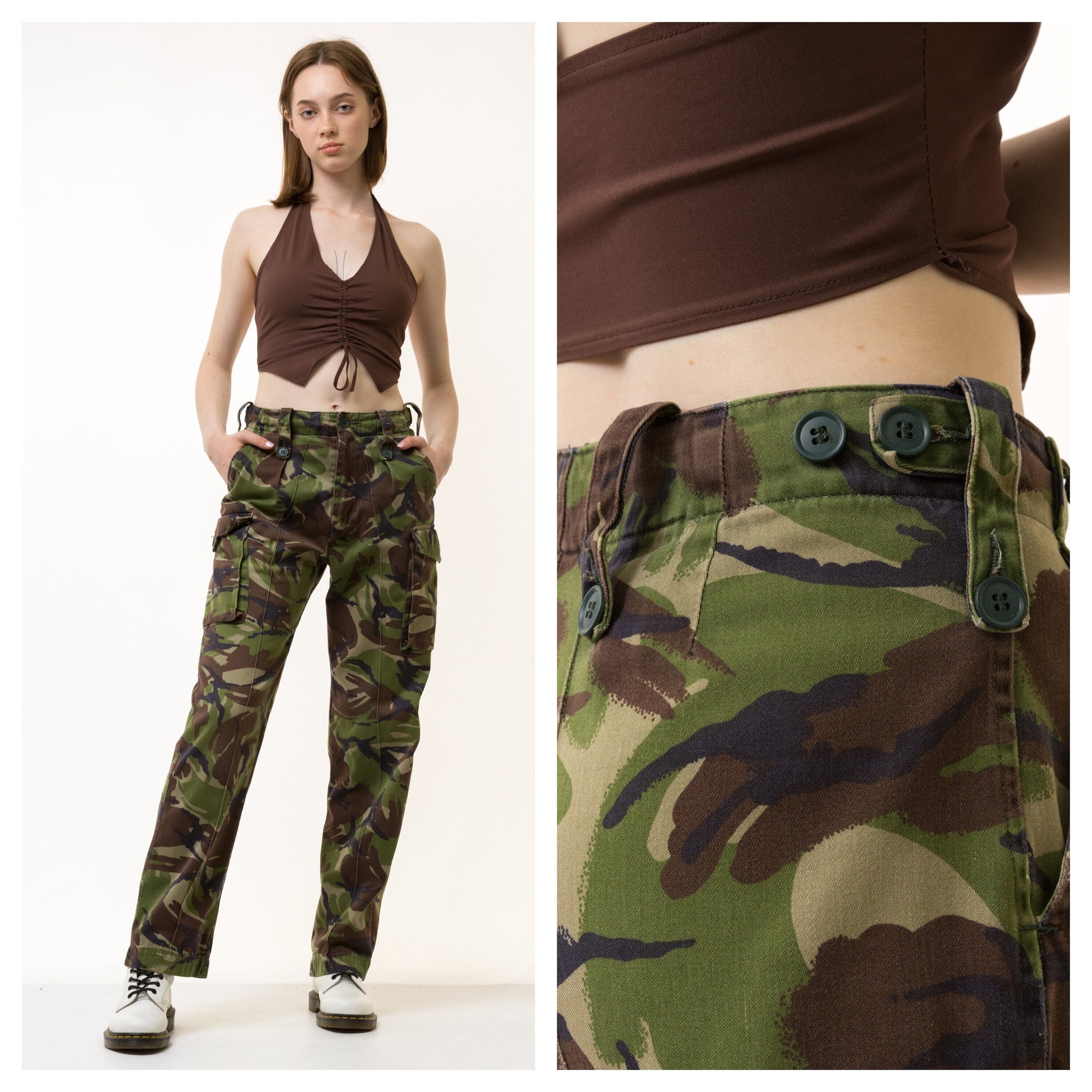 Cargo Pants, Army, Y2K Pants, Army Surplus, High Waisted Pants, Wide Leg Pants, Hippie Pants, Flare Pants, Streetwear, 90s Clothing