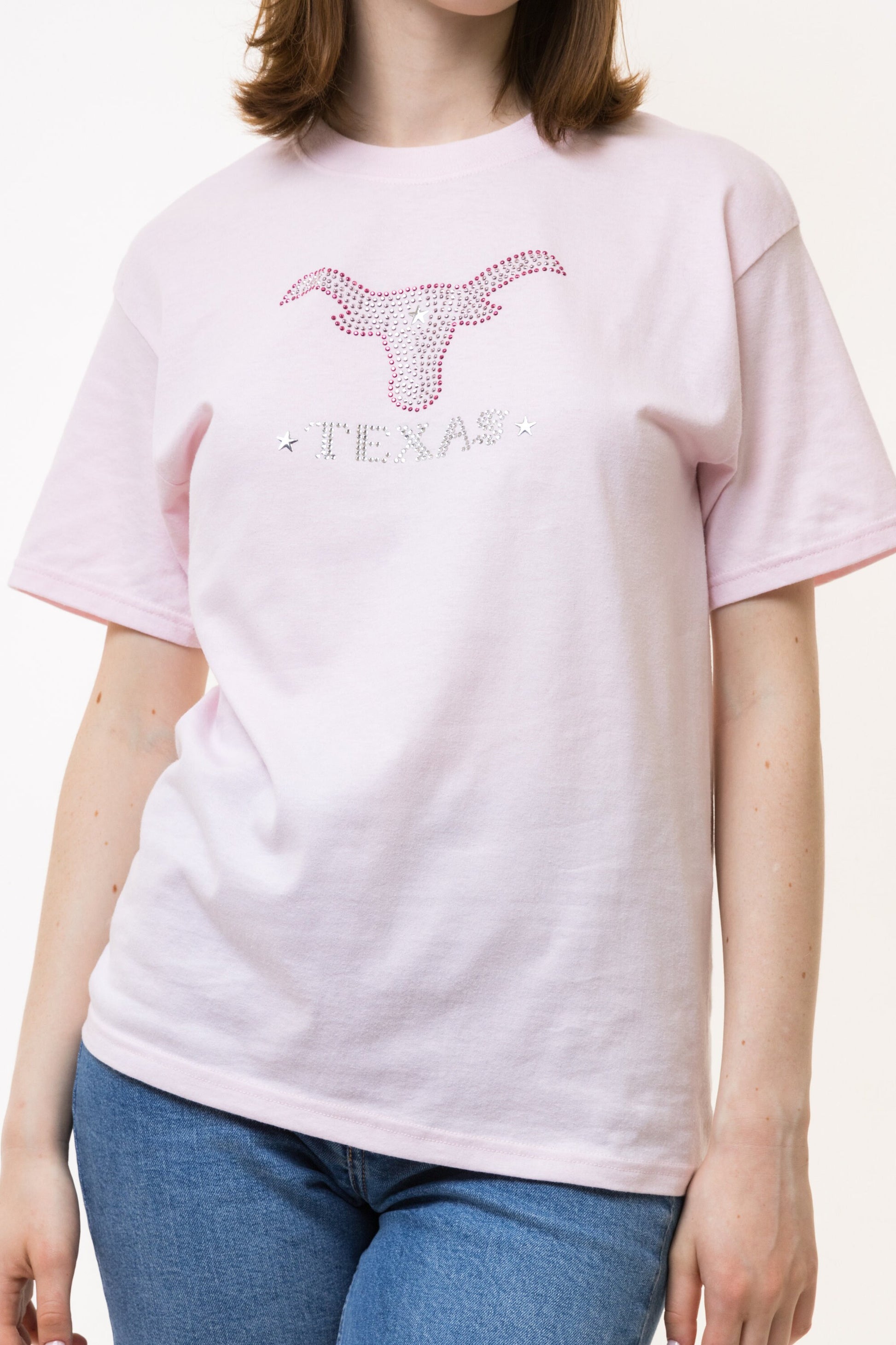 90s Vintage I Pink Graphic T Shirt - Women's S | Vintage Pink Graphic Print Crop Tee